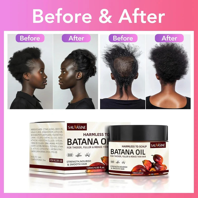 Batana Hair Oil – Natural Scalp & Hair Strengthening Oil for Nourishment, Smoothness & Healthy-Looking Hair