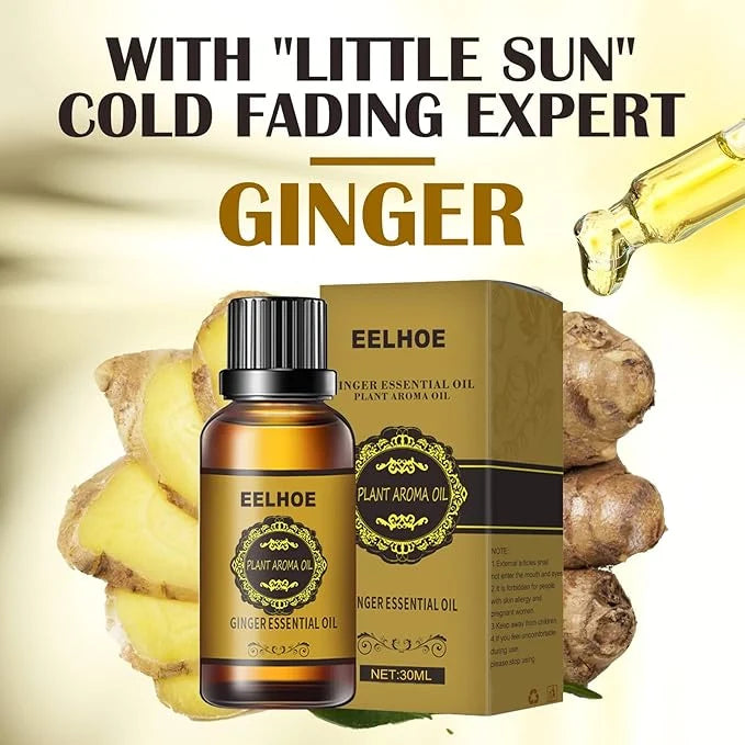 EELHOE Ginger Essential Oil – Natural Aromatherapy & Skin Care Oil