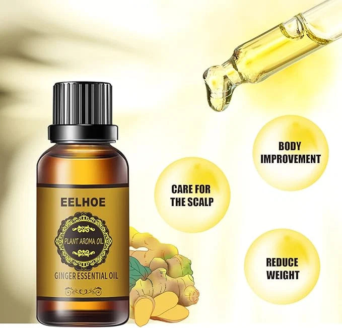 EELHOE Ginger Essential Oil – Natural Aromatherapy & Skin Care Oil