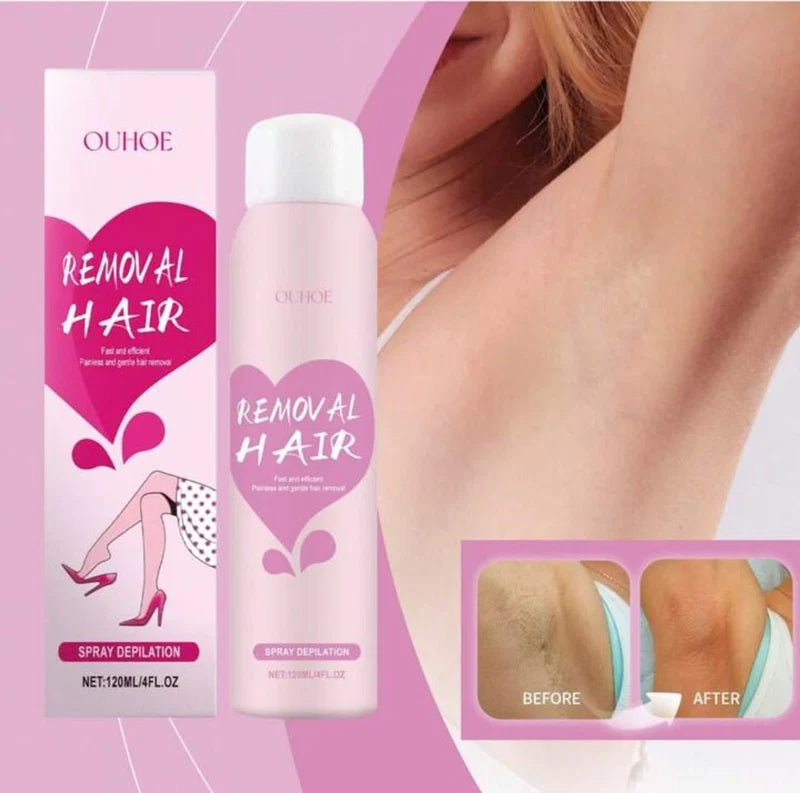 OUHOE Hair Removal Spray – Fast & Easy Hair Remover for Smooth Skin