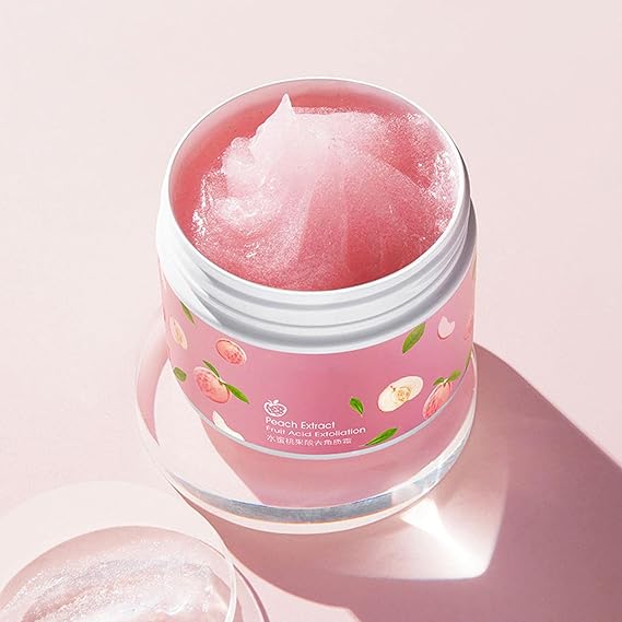 Peach Extract Exfoliating Face Gel – Gentle Fruit Acid Scrub for Bright, Smooth & Radiant Skin