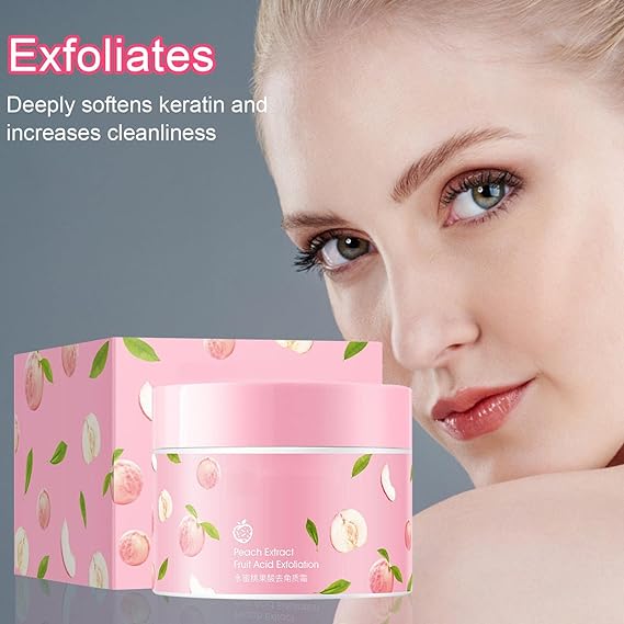 Peach Extract Exfoliating Face Gel – Gentle Fruit Acid Scrub for Bright, Smooth & Radiant Skin