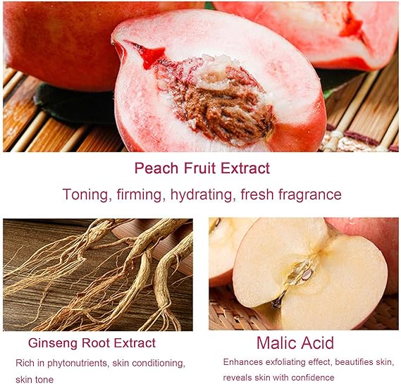 Peach Extract Exfoliating Face Gel – Gentle Fruit Acid Scrub for Bright, Smooth & Radiant Skin